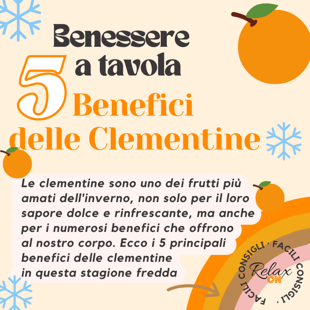 5 benefici delle clementine