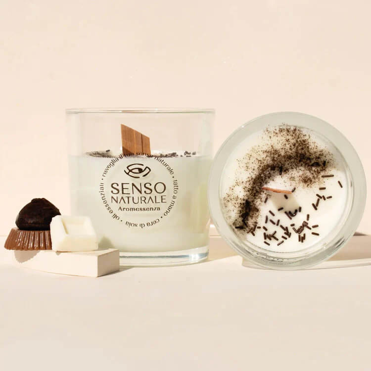 Candela di Soia profumata al Cioccolato